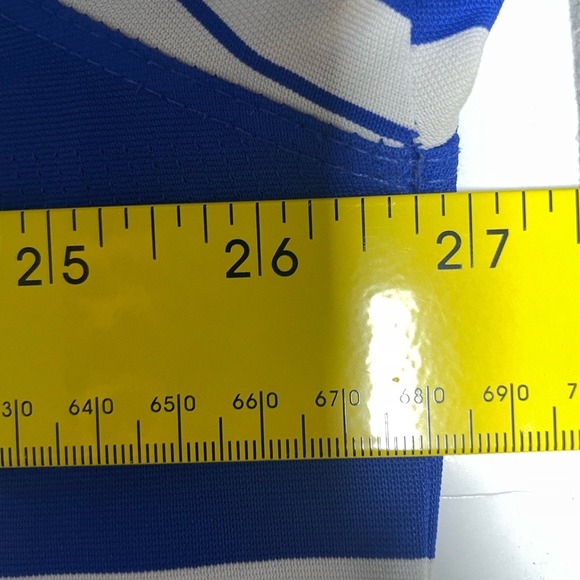 Nike Golf Dri Fit Performance Embroidered Logo Blue Striped Polo Shirt Mens XXL - Picture 7 of 8